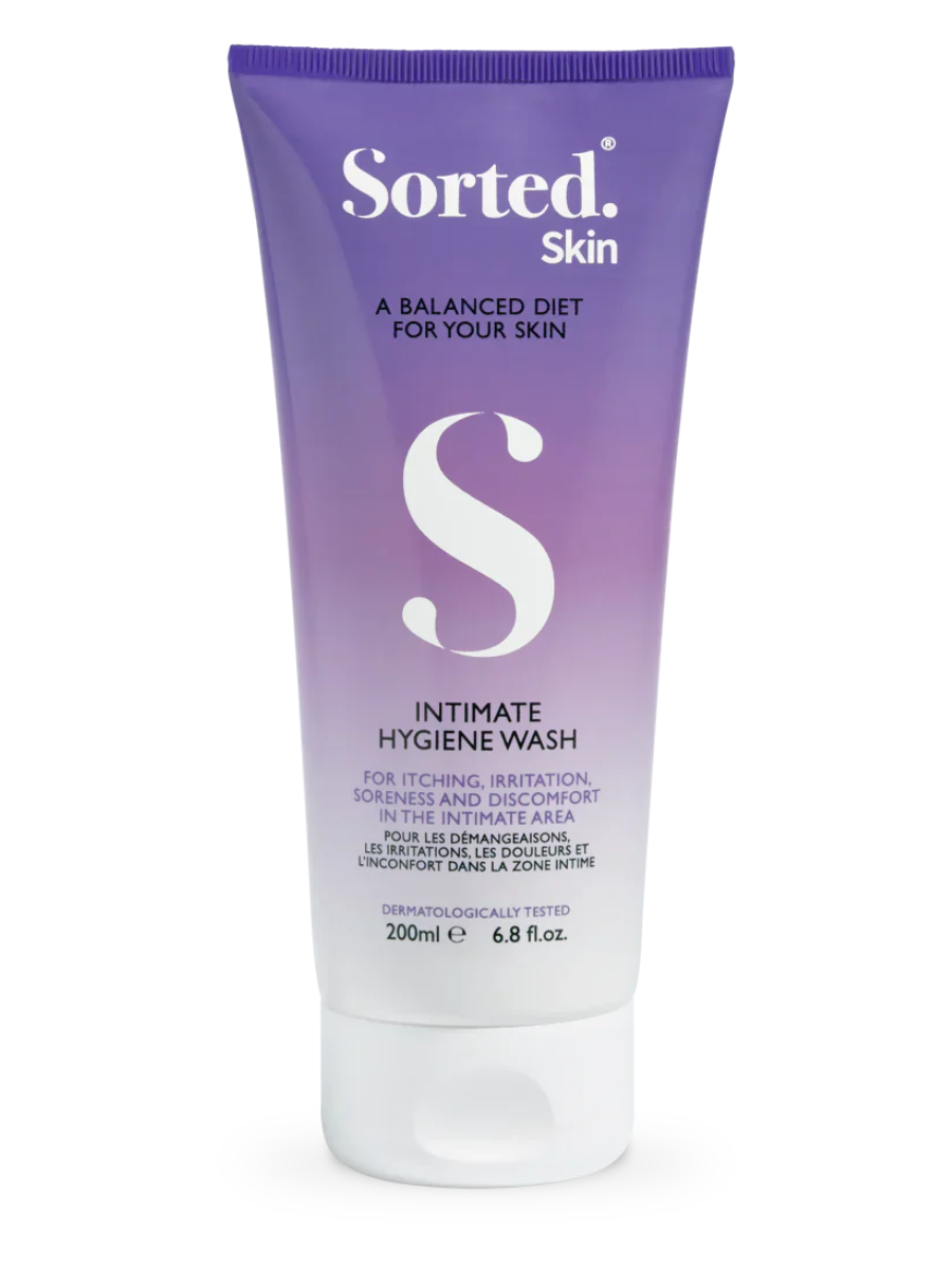Sorted skin intymios higienos prausiklis niežuliui, dirginimui ir sausumui malšinti