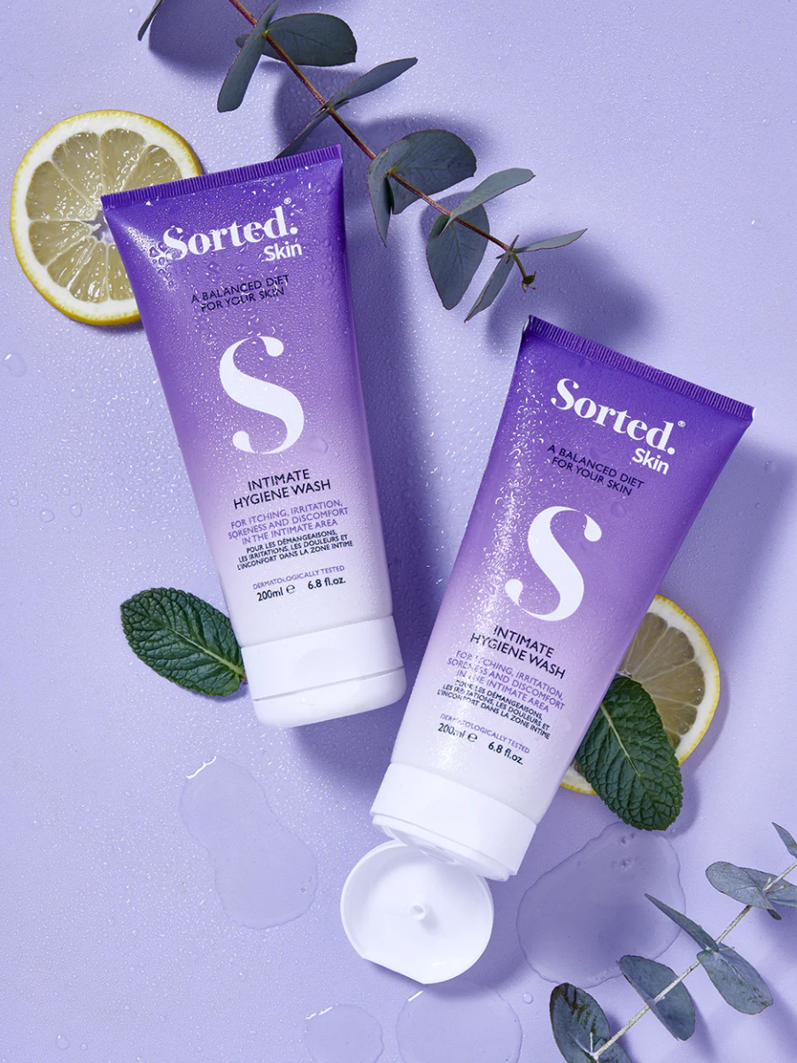 Sorted skin intymios higienos prausiklis niežuliui, dirginimui ir sausumui malšinti