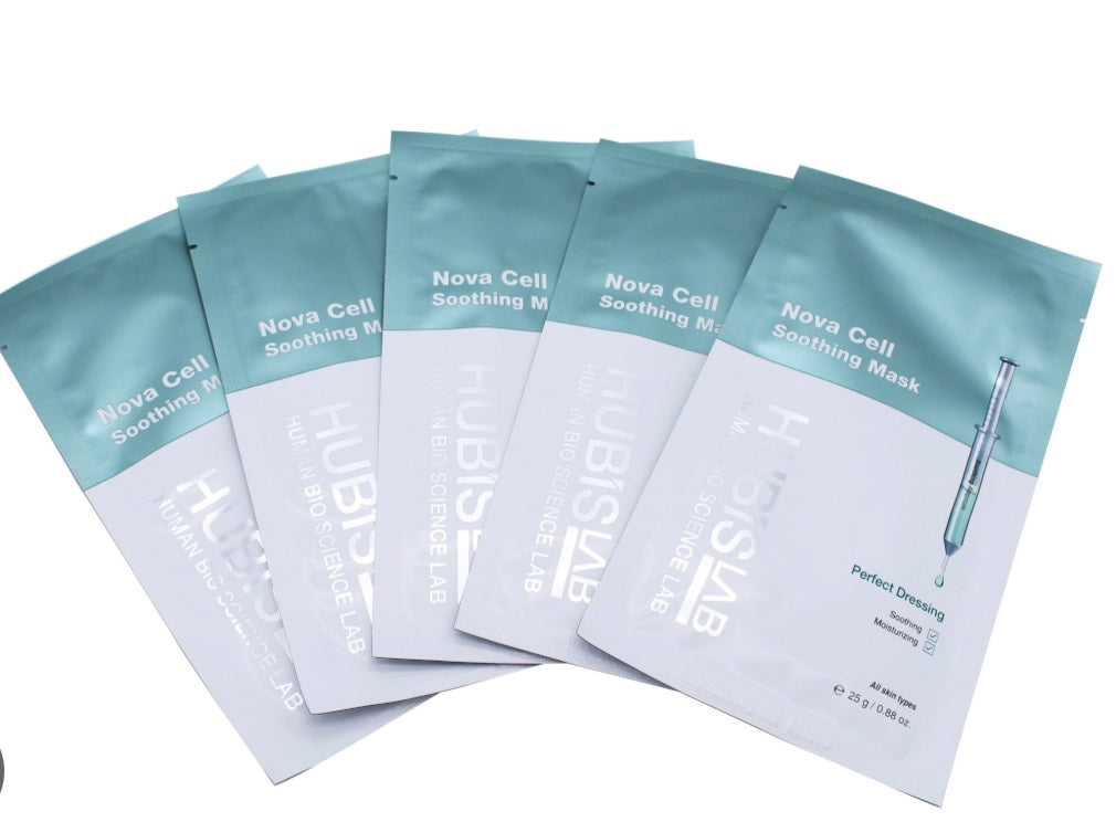 Hubislab lakštinė veido kaukė Nova cell Soothing mask
