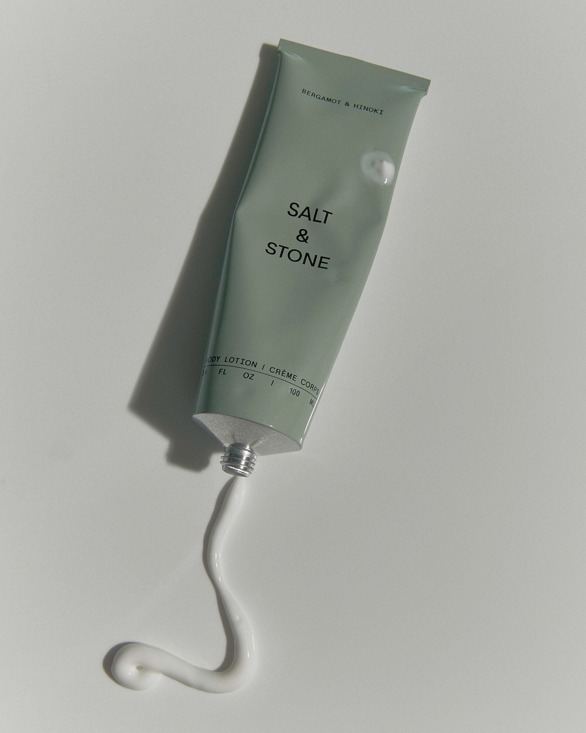 Salt stone kūno losjonas kelioninio dydžio Bergamot&Hinoki kvapo