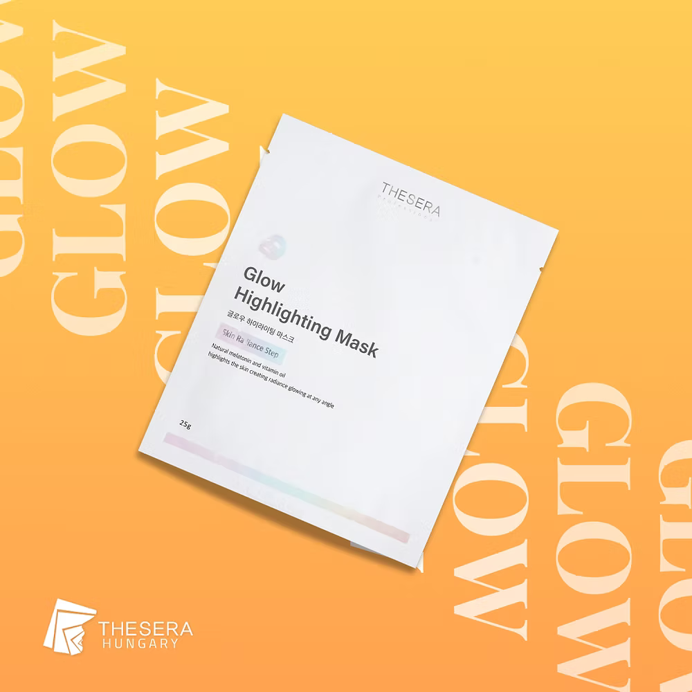 Thesera lakštinė veido kaukė glow highlighting mask