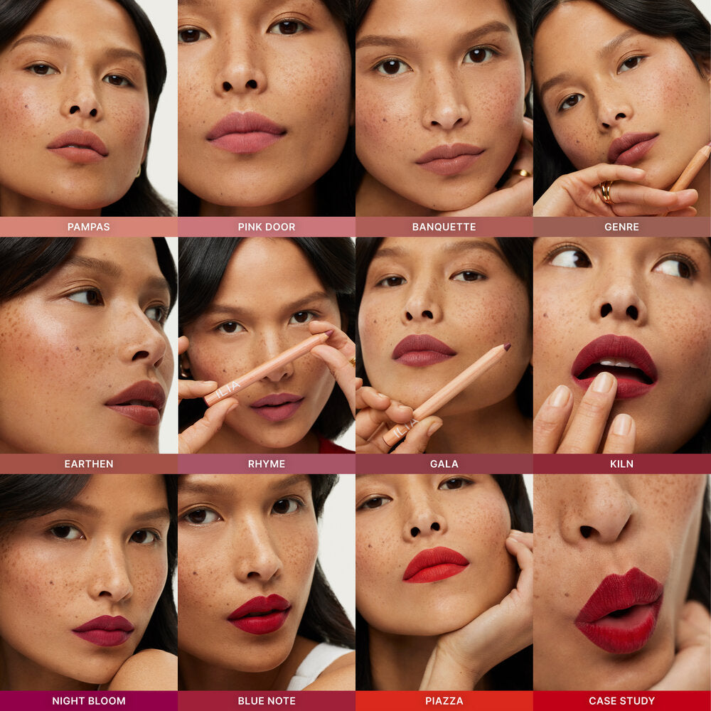 Ilia lūpų pieštukas ir lūpų dažai viename