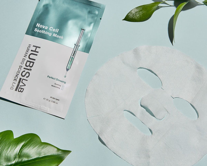 Hubislab lakštinė veido kaukė “E+ Epiderma nova cell” (drėkina ir ramina)💧