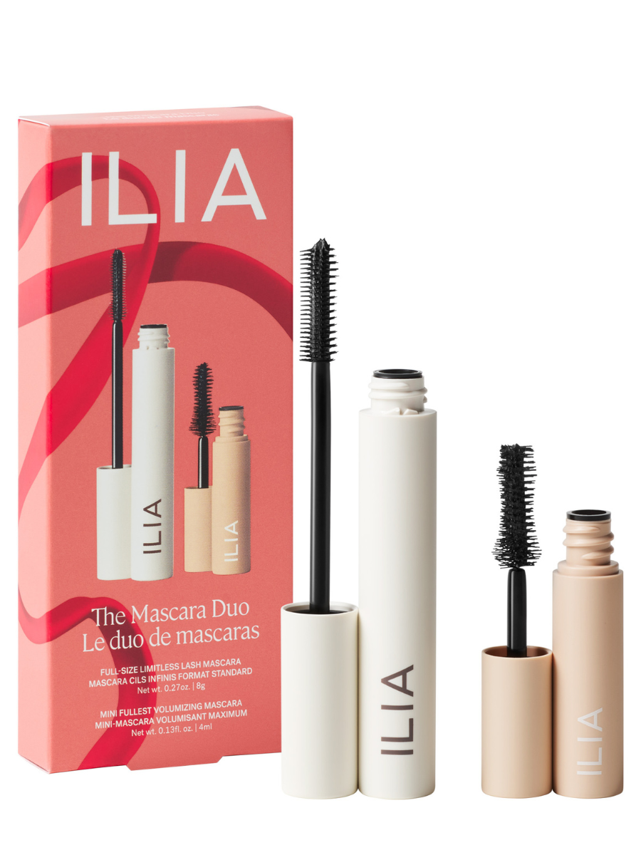 Ilia šventinis rinkinys blakstienoms (Limitless lash mascara 8 g. + Fullest volumizing mascara 4 g.)