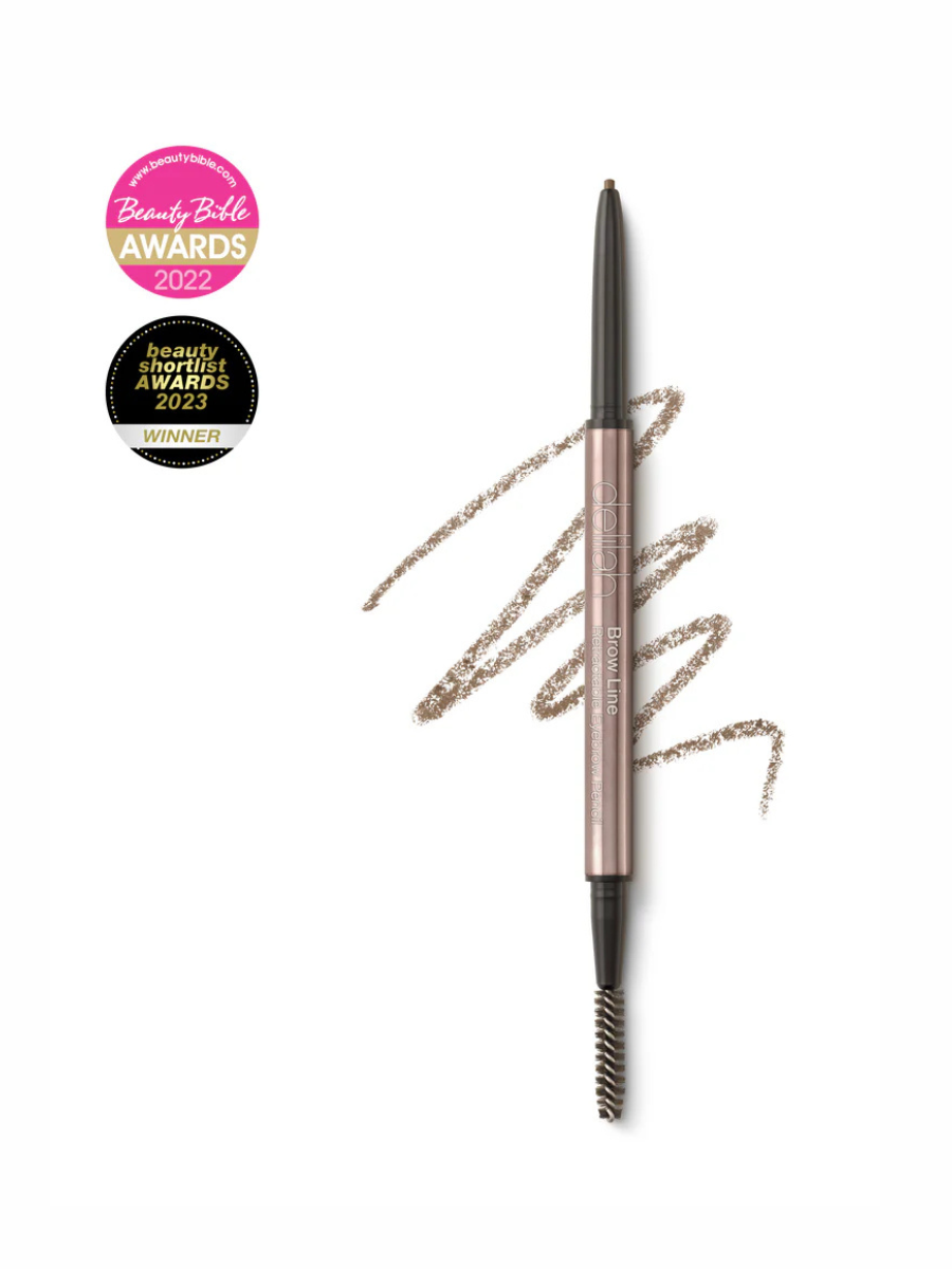 Delilah išsukamas antakių pieštukas su šepetėliu "Brow line"