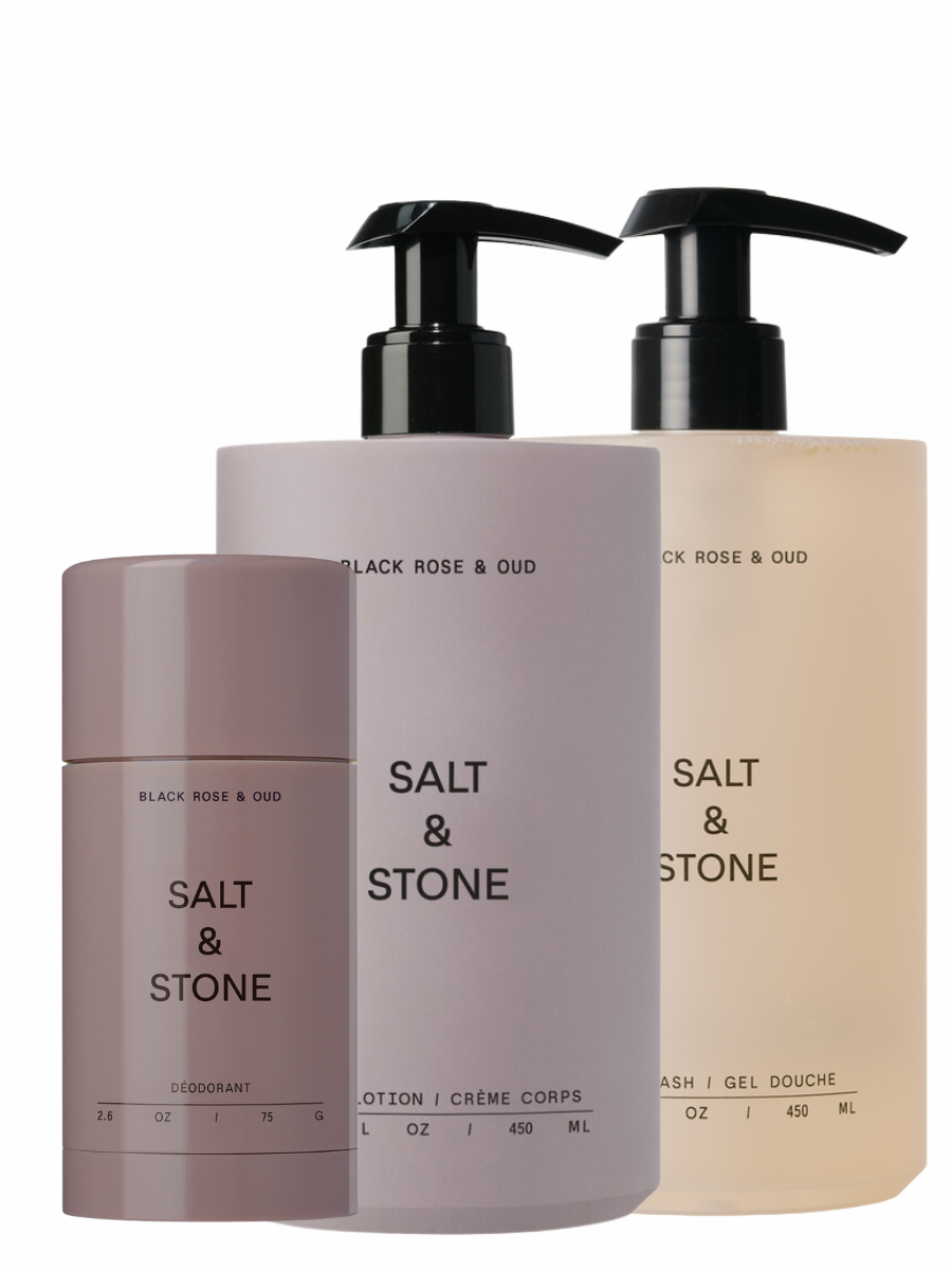 Salt&Stone rinkinys kunui black rose and oud kvapas