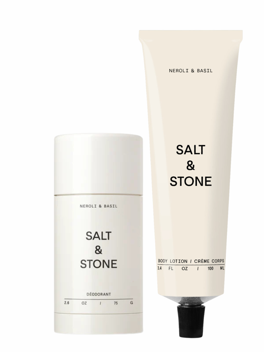 Salt stone dezodorantas ir losjonas Neroli Basil 