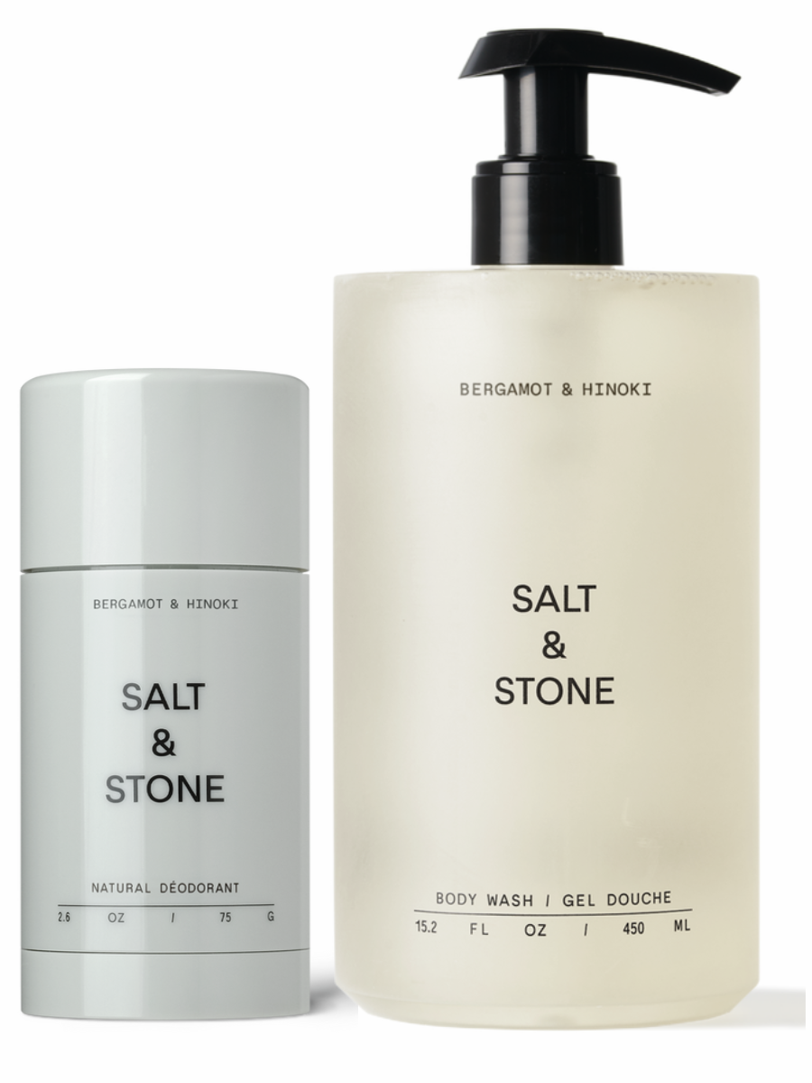 salt and stone dezodorantas salt and stone duso gelis  rinkinys kunui