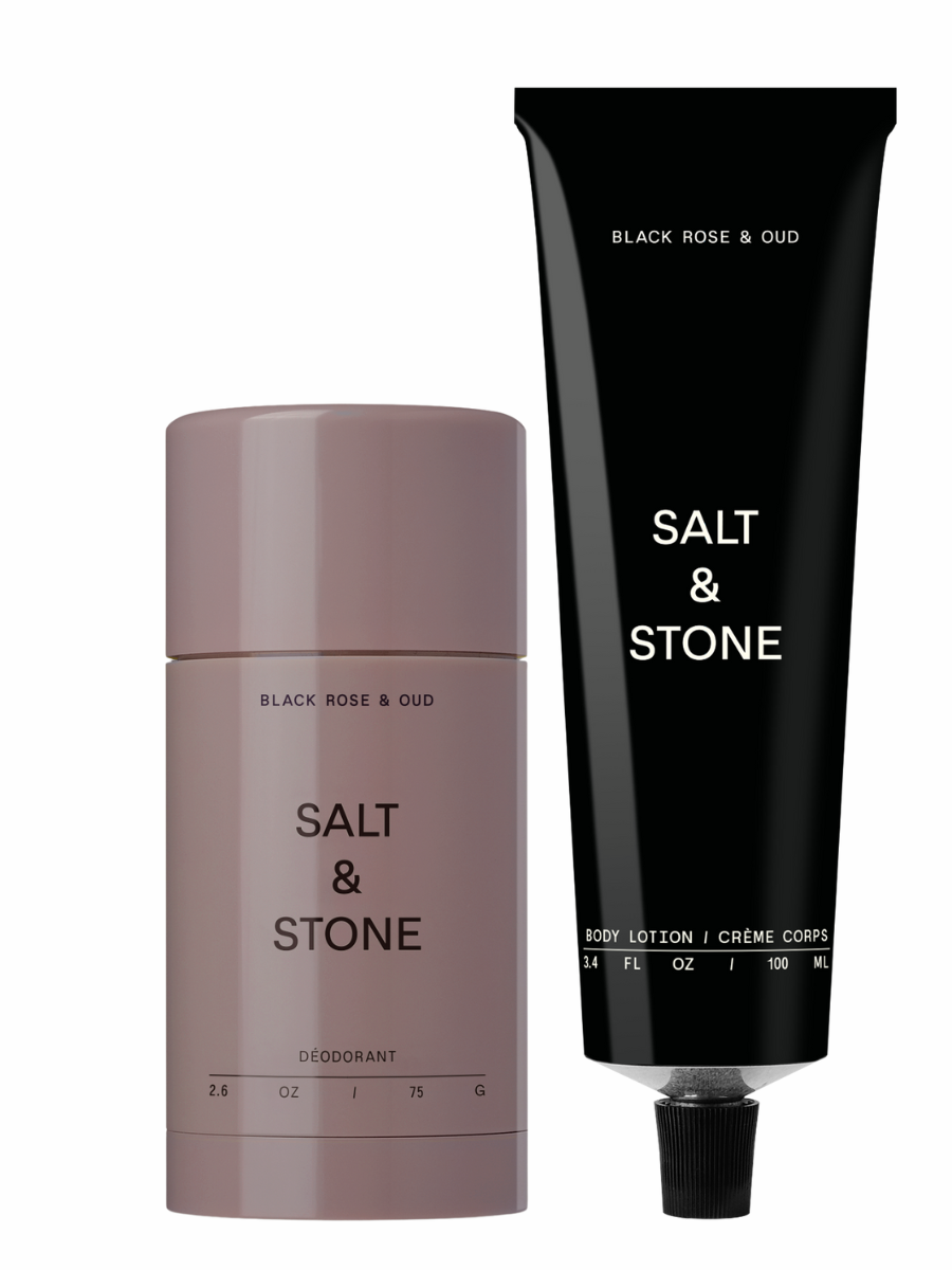 salt stone kelioninis rinkinys kūnui Black rose&amp;oud kvapas