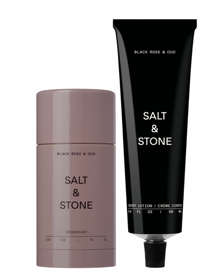 salt stone kelioninis rinkinys kūnui Black rose&amp;oud kvapas