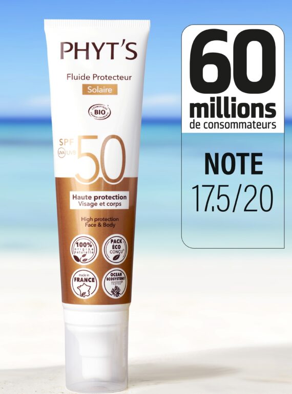 organiškas apsauginis kremas nuo saulės spf 50