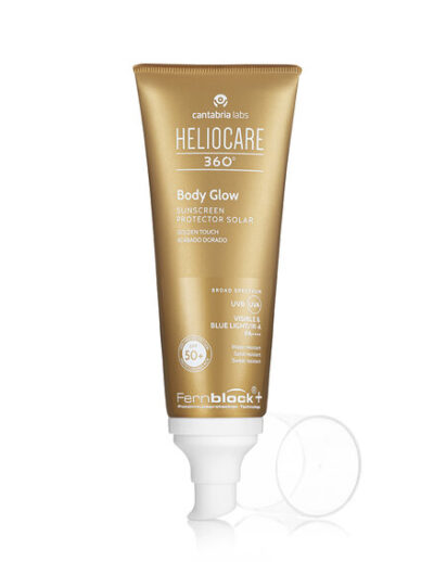 heliocare kūno kremas suteikiantis auksinį atspalvį