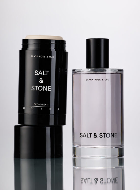 salt&stone kūno dulksna ir dezodorantas blackrose&oud